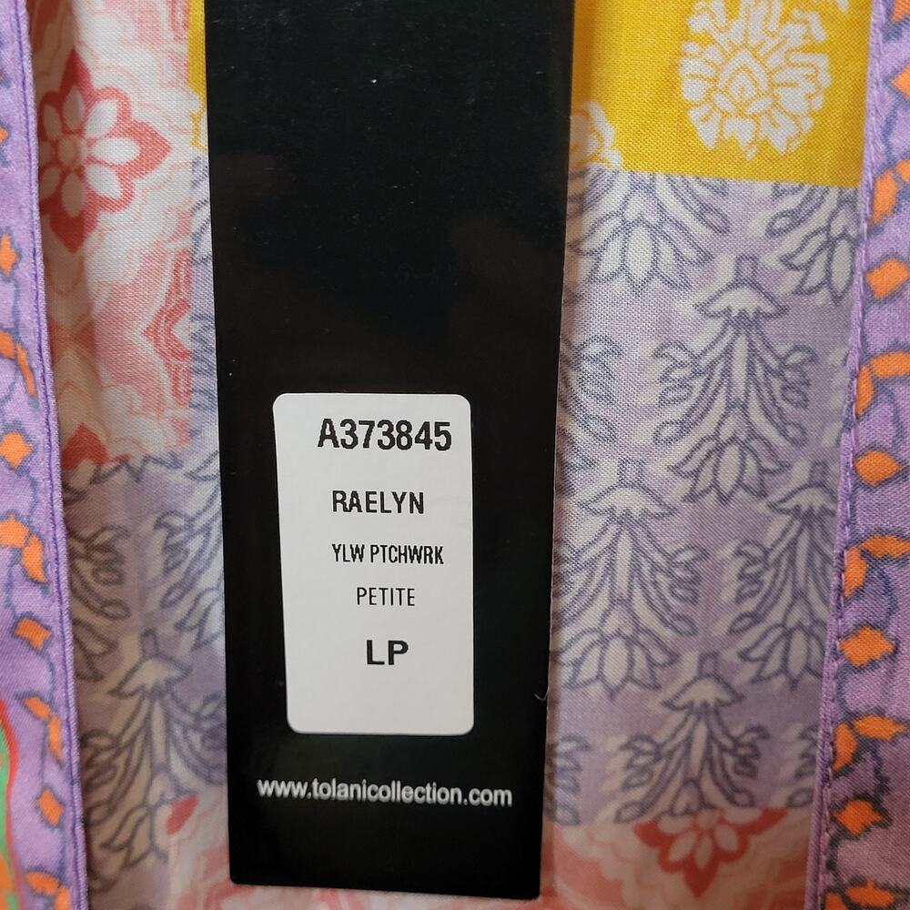 NWT Tolani Collection Patchwork Raelyn Boho Open Kimono Womens Sz Large Petite - Picture 6 of 8